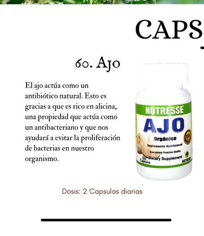 AJO ORGÁNICO (CÁPSULAS)