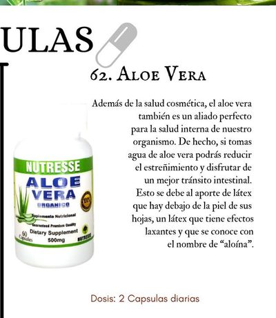 ALOE VERA ORGÁNICO (CÁPSULAS)